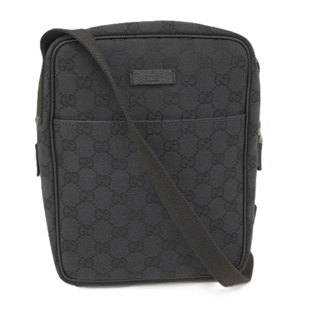 Gucci Shoulder Bag GG Canvas Black